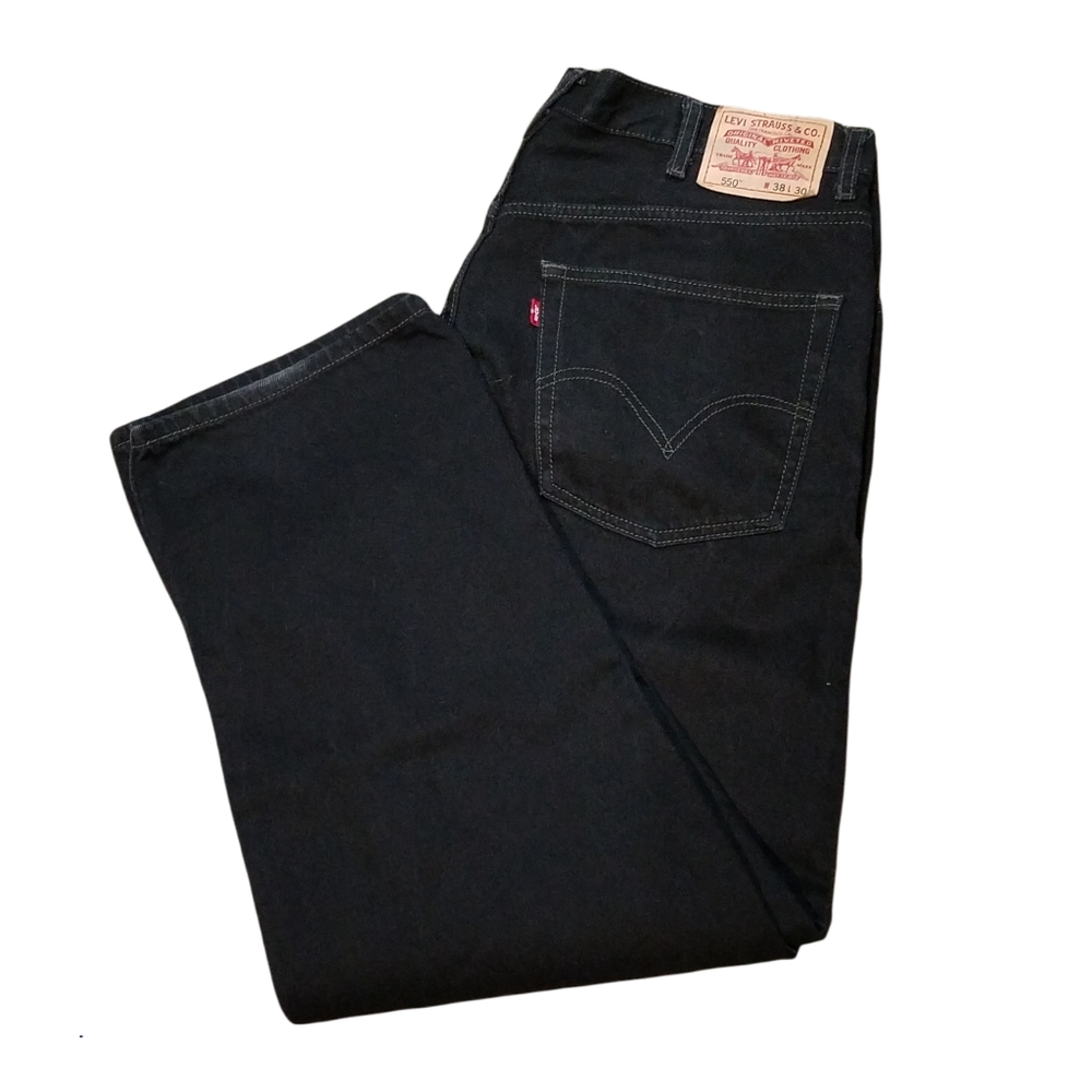Levi Strauss Co. Black 550 Relaxed Fit jeans 38x30